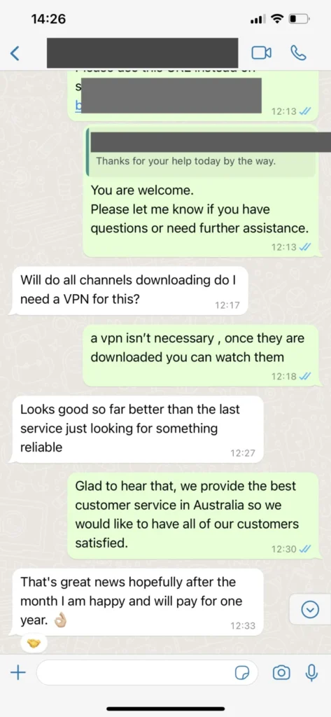 WhatsApp Kundenchat Feedback 3
